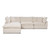 Four Hands Stevie 2PC Sectional - 83" - Crypton Nomad Snow