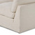 Four Hands Stevie 4PC LAF Sectional w/Ottoman - Crypton Nomad Snow