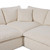 Four Hands Stevie 4PC LAF Sectional w/Ottoman - Crypton Nomad Snow