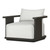 Four Hands Tahana Outdoor Metal Swivel Chair - Alessi Linen