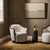 Four Hands Tibby Swivel Chair - Laughlin Bone
