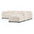 Four Hands Westwood 4 Pc LAF Sectional w/ Ottoman - Crypton Nomad Snow