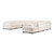 Four Hands Westwood 8 PC Sectional w/ Ottoman - Crypton Nomad Snow