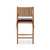 Amber Lewis x Four Hands Dara Counter Stool with Cushion - Dulane Mahogany - Counter