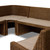 Amber Lewis x Four Hands Senna Dining Banquette U Shape 117" - Natural Brown Rattan