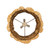 Jamie Young Anguilla 3-Light Wood Beaded Chandelier - Natural