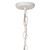 Jamie Young Clamshell Wood Beaded 3-Light Small Chandelier - Blue