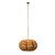 Jamie Young Clamshell Wood Beaded 3-Light Small Chandelier - Natural