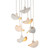 Jamie Young Slope Paper Mache 7-Light Chandelier - Matte White