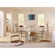Jamie Young Studded Wood Bistro Dining Table - White Washed