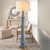 Jamie Young Rowan 1-Light Wood Beaded Floor Lamp - Blue