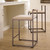 Jamie Young Bradbury Leather Counter Stool - Cream