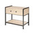 Jamie Young Cassius Faux Shagreen 1-Drawer Side Table - Taupe