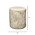 Jamie Young Cedar Side Table - Marbled Cream