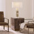 Jamie Young Cube Vellum Side Table - Warm Grey