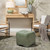 Jamie Young Cushion Concrete Stool - Olive Green