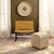 Jamie Young Easton Hide Ottoman - Tan