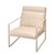 Jamie Young Hemingway Leather Accent Chair - Cream