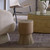 Jamie Young Huntington Garden Glass Stool - Taupe