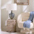 Jamie Young Interwoven Wood & Buffalo Bone Side Table