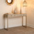 Jamie Young Kain Faux Shagreen Console - Cream