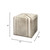 Jamie Young Nantucket Ottoman - Grey Hide