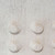 Jamie Young Studded Washed Wood Side Table - White