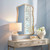 Jamie Young Aurora Wavy Iron Wall Mirror - Antique Brass