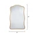 Jamie Young Aurora Wavy Iron Wall Mirror - Antique Brass