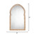 Jamie Young Bardot 60" Wood & Buffalo Bone Arch Wall Mirror