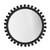 Jamie Young Brighton Round Wood Mirror - Charcoal