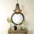 Jamie Young Brighton Round Wood Mirror - Charcoal