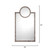 Jamie Young Keystone Vellumn Wall Mirror - Grey