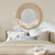 Jamie Young Paddock Bamboo Round Wall Mirror - Cream