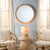 Jamie Young Riley Wood Round Wall Mirror