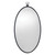 Jamie Young Wade Iron Oval Wall Mirror - Black