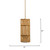 Jamie Young Congruent 1-Light Iron and Cotton Pendant