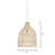 Jamie Young Whisper Rattan 1-Light Pendant