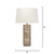 Jamie Young Canyon Wood Veneer Table Lamp - Sand Grey