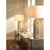 Jamie Young Canyon Wood Veneer Table Lamp - Sand Grey