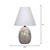 Jamie Young Capsule Travertine Table Lamp with Linen Shade