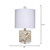 Jamie Young Garbo Mother of Pearl Table Lamp with Linen Shade - Blue
