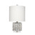 Jamie Young Garbo Mother of Pearl Table Lamp with Linen Shade - Grey