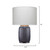 Jamie Young Graham Ceramic Table Lamp - Navy