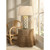 Jamie Young Harlequin Ceramic Table Lamp with Linen Shade