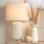 Jamie Young Harper Ceramic Table Lamp - White