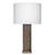 Jamie Young Preston Burl Wood Table Lamp with Linen Shade