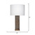 Jamie Young Preston Burl Wood Table Lamp with Linen Shade