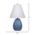 Jamie Young Raindrop Ceramic Table Lamp with Linen Shade - Blue