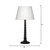 Jamie Young Revolution Wood Table Lamp with Linen Shade - Black